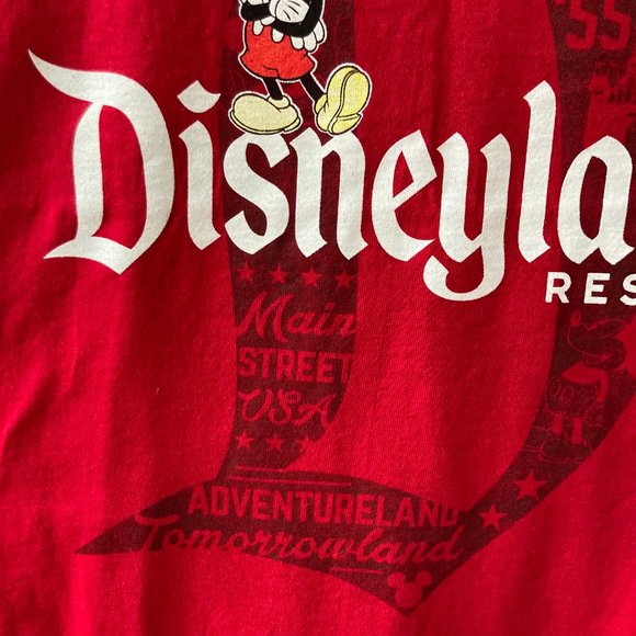 Disneyland Resort Disney Parks Muscle Tank Top Size 2XL Mens Womens Red Mickey - Picture 11 of 12